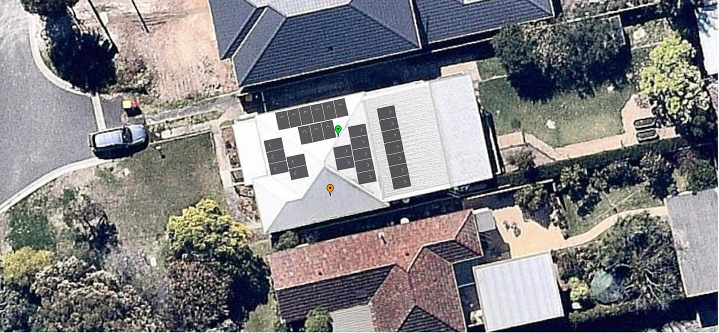 Top View Solar Panel